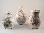 Raku Fired With Horsehair Pots